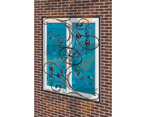 Кованая решетка модель №80